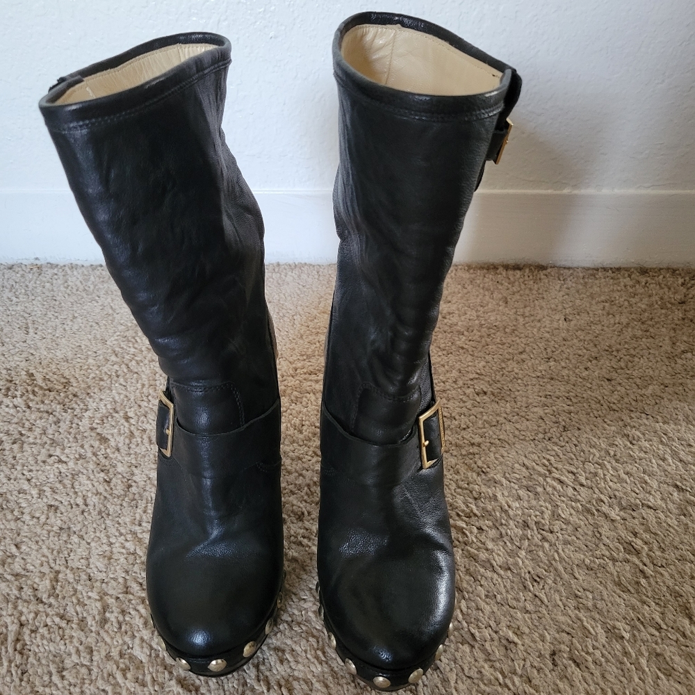 Jimmy Choo Moto Heel Boots